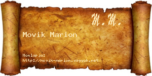 Movik Marion névjegykártya